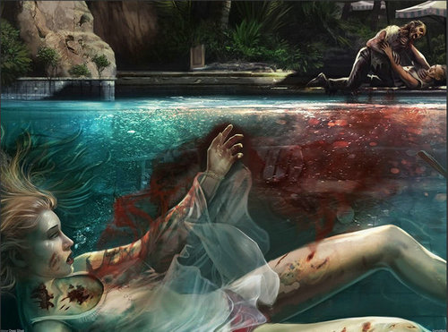NO.6《死亡岛》
《死亡岛》中令人印象深刻的有两处血腥又暴力的场面，其一是预告片中一家人接二连三的死亡，其二则是游戏中拿着改装船桨拍碎僵尸的脑袋。
