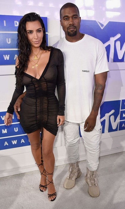 Kim Kardashian 和 Kanye West 