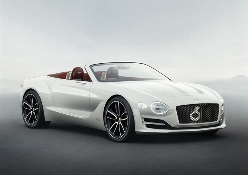 Bentley EXP 12 Speed 6e Concept (2017)结合澎湃动力与强劲续航能力，并以快速感应充电功能与顶级互联车载礼宾式服务，号称单次充电就可让车辆在伦敦至巴黎或者米兰至摩纳哥自由穿行。