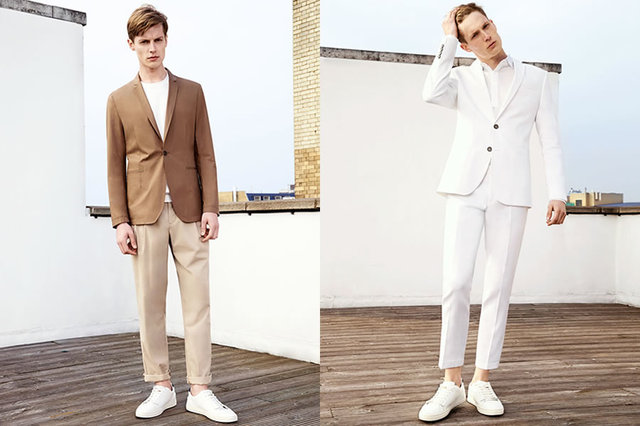 Zara本季的男装，依然以蓝白灰，以及褐色为主要色彩，这种对简约色彩的执着，令Zara也有了独特的风格。略微宽松的款式，是为了追求舒适感。在Zara看来，简单是更持久的时尚。