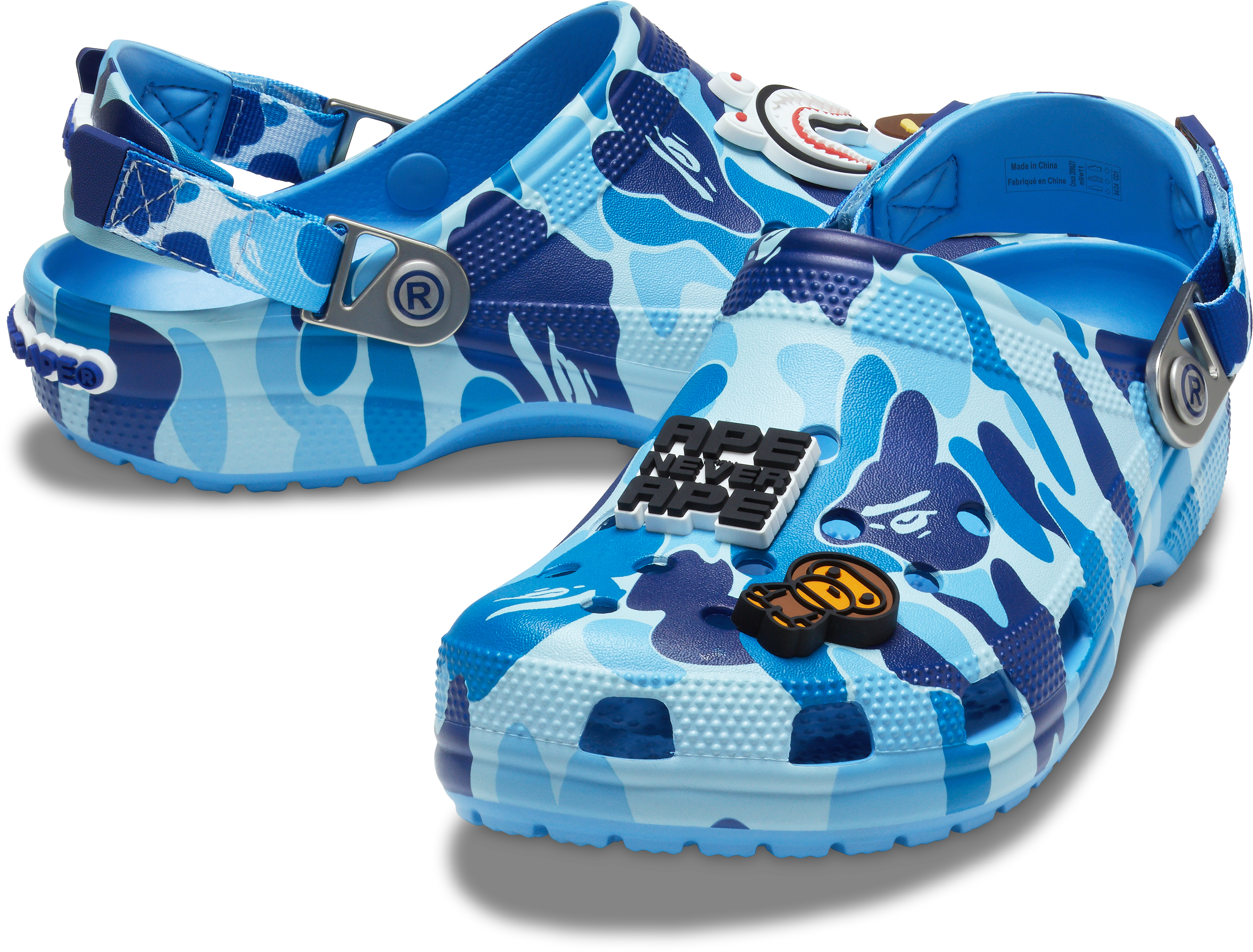  Crocs卡骆驰首次携手日本潮流品牌BAPE®，推出全新联名系列鞋款   