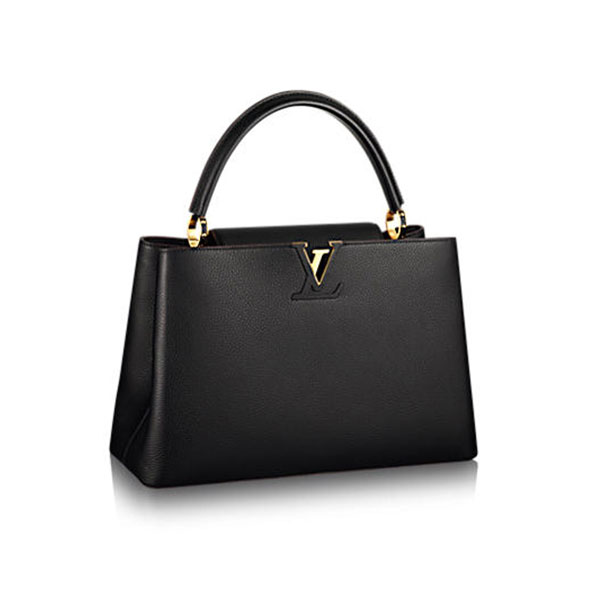 Louis Vuitton Capucines 黑色大号手袋 