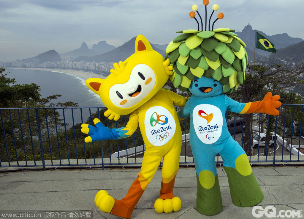 2014年，巴西里约热内卢，2016里约奥运会及残奥会吉祥物公布。