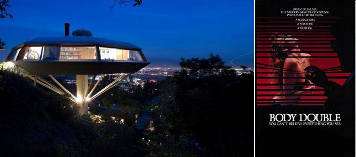 著名未来主义建筑家约翰•劳特纳（John Lautner）打造的 “臭氧层”位于美国洛杉矶。这座八角形建筑以外星太空为设计概念，位于一个并不适宜建筑的斜坡上，选在此处是建筑师有意为之，远远看去真的犹如外来飞碟。而这个巨大奇特的建筑物也成为了1984年《粉红色杀人夜》的取景地。影片导演布莱恩•德•帕尔玛（Brian De Palma）以此片向恐怖大师希区柯克的《后窗》致敬。影片描述了一个失业演员杰克受雇帮人看家，却意外窥见脱衣舞娘的房间，并目睹了一桩杀人案的故事。片中扮演色情片女星的梅兰妮•格里芬（Melanie Griffith）也因此走红。