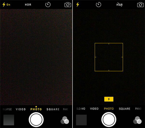NO.5相机
新系统中苹果对拍照系统进行了再度优化，闪光灯将不再以文字显示而是以图标显示。此外HDR也采取了类似设计，通过图形化显示达到更为直观的使用体验。
