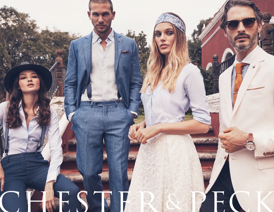 墨西哥时尚品牌Chester & Peck的2016年春夏型录，以哈瓦那风格为主题。独特风格的外景下，展示着色彩丰富的西装、哈瓦那帽子、休闲短裤，以及运动夹克，凸显着成熟男士的儒雅与风尚。