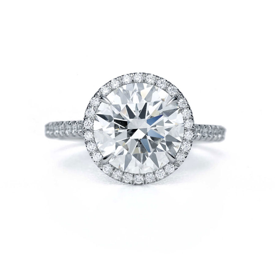 Tiffany Soleste圆形切割钻石戒指