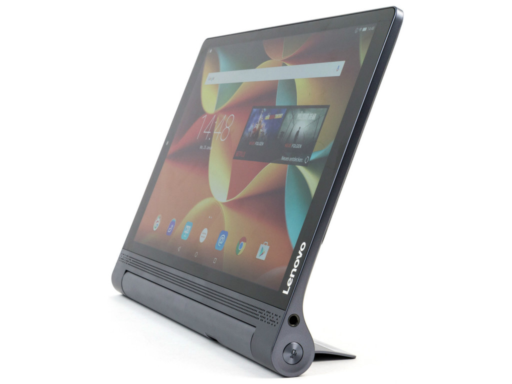NO. 5联想YOGA Tab 3 pro
          联想的Yoga Tab 3外观和一般平板电脑不同，内置底座，可以说是独树一帜，能够保证平板平稳的立在座子上，方便观看和使用。Yoga Tab 3搭载骁龙212处理器，屏幕分辨率为1280×800像素，支持十点式触摸屏，IPS屏幕。内置投影仪是最大的亮点，最大可投放70寸，设计新颖，用于聚会等场合，非常实用。
