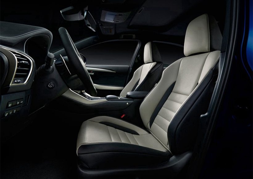 内装方面，荧幕的尺寸升级至10.3寸并且有高清显示，在安全配备上Lexus NX 2018上标配了Lexus Safety System +，这套系统里包含了Pre-Collision System (PCS)撞击预警系统,，Dynamic Radar Cruise Control System主动式定速巡航， Lane Departure Alert (LDA) 车道偏移警示系统和Automatic High Beam (AHB)自动远近光灯系统。