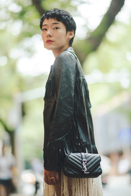 sayo akasaka (赤坂沙世) in saint laurent