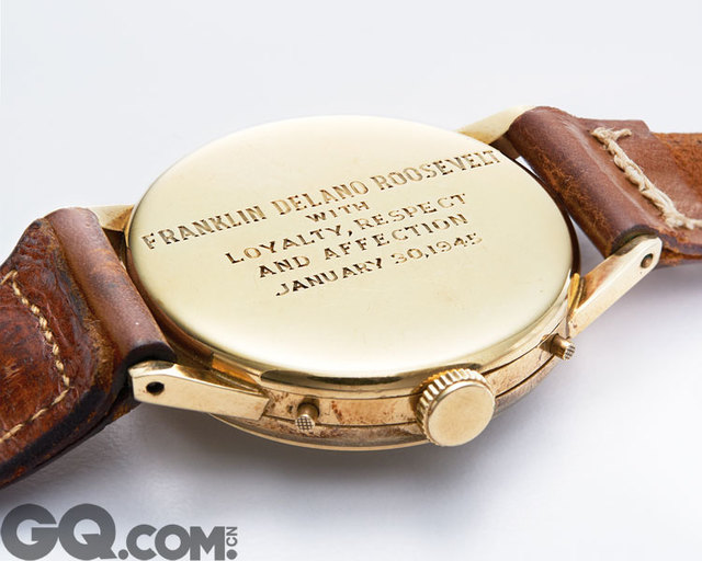 Tiffany CT60腕表的灵感原型——1945年美国时任总统富兰克林•罗斯福获赠的一枚蒂芙尼黄金款腕表