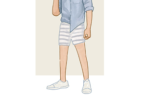 每日穿搭｜横条纹短裤简直就是件夏日大杀器