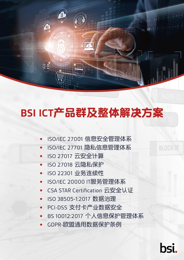 BSI授予时谛智能ISO/IEC 27001信息安全管理体系认证