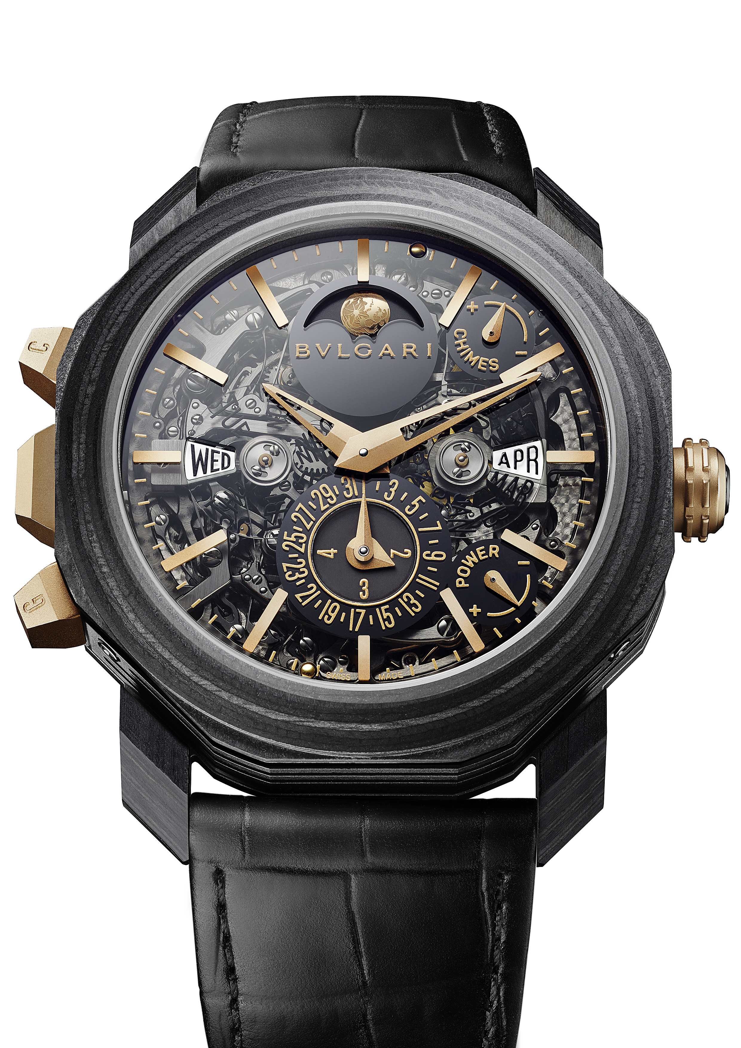 复杂精湛王者风范bvlgari宝格丽octoroma系列腕表