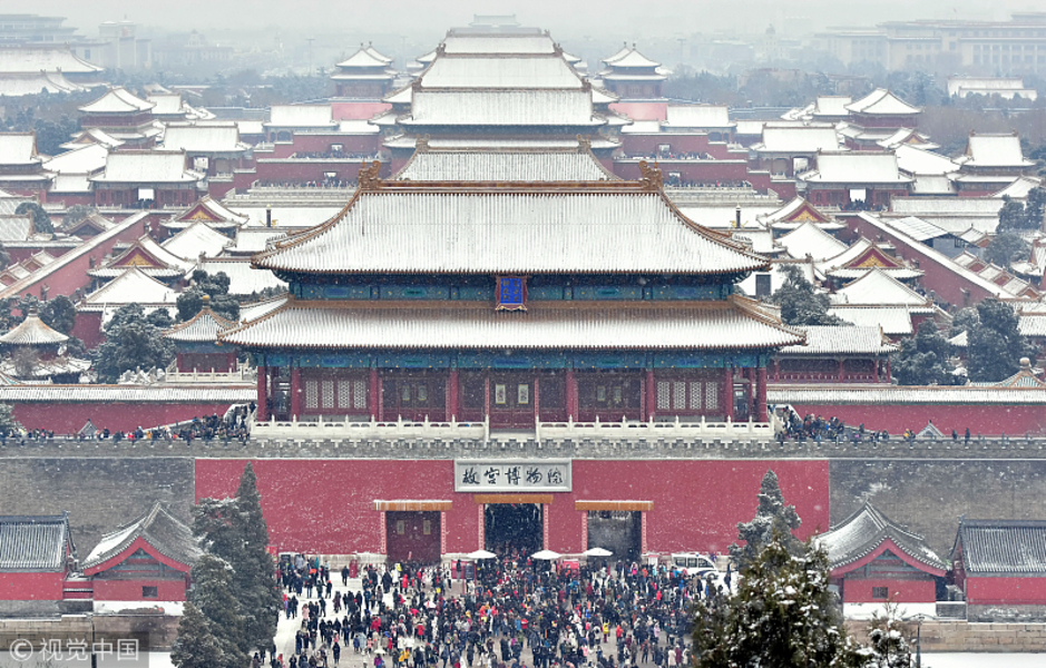 北京喜迎春雪 故宫里赏唯美雪景